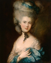 212/gainsborough, thomas - portrait of a lady in blue